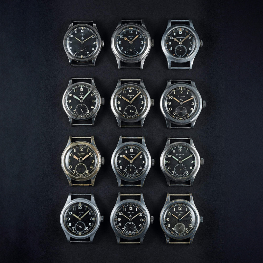  "Dirty Dozen" Offwhite 1940/1950 Horloge