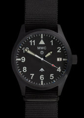 MWC Classic 40mm Covert Black PVD stalen pilotenhorloge met 24 juwelen automatisch uurwerk en 100m waterbestendigheid