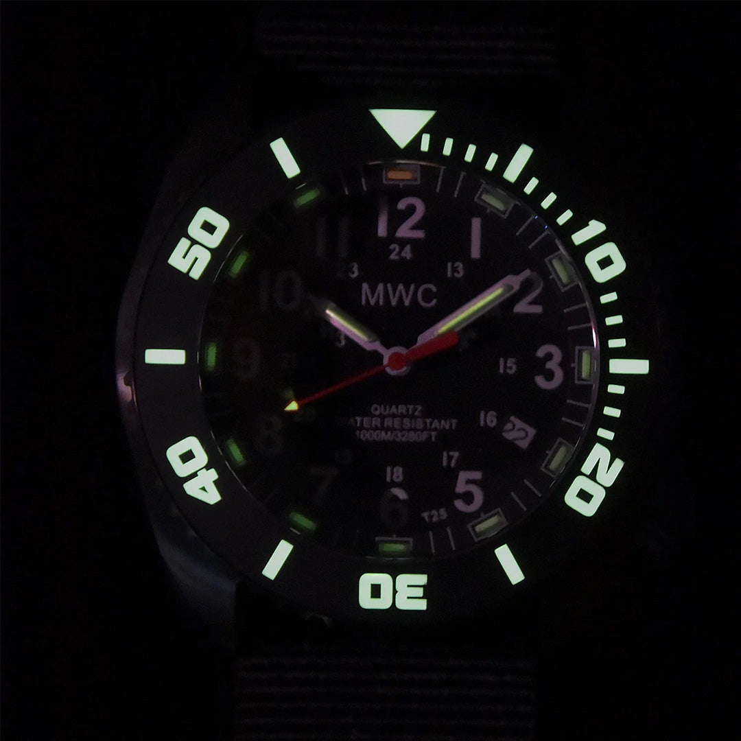 Military Watch Company “Depthmaster” 100atm 1000m Militair GTLS Duikhorloge met Heliumventiel en 10 jaar batterijduur
