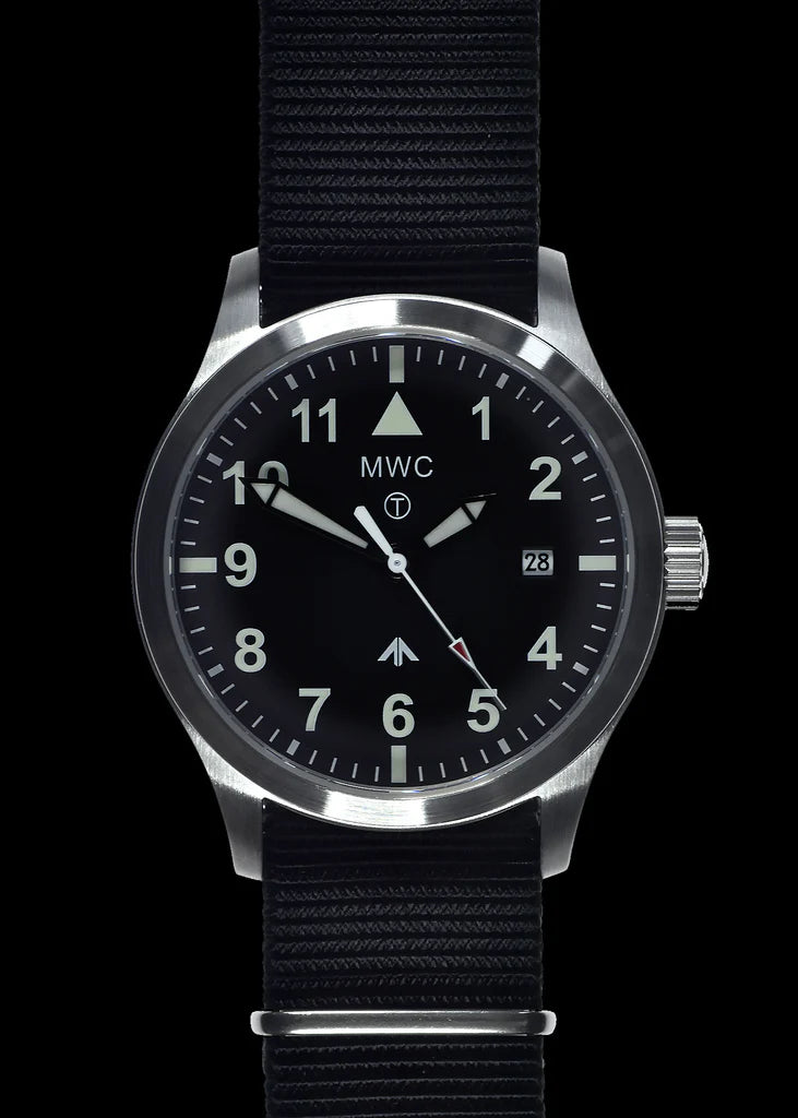 MWC MKIII (100m) 1950's / 60's patroon automatisch militair horloge in roestvrij staal met saffierglas