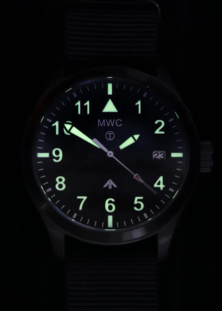MWC Classic 40mm Covert Black PVD stalen pilotenhorloge met 24 juwelen automatisch uurwerk en 100m waterbestendigheid