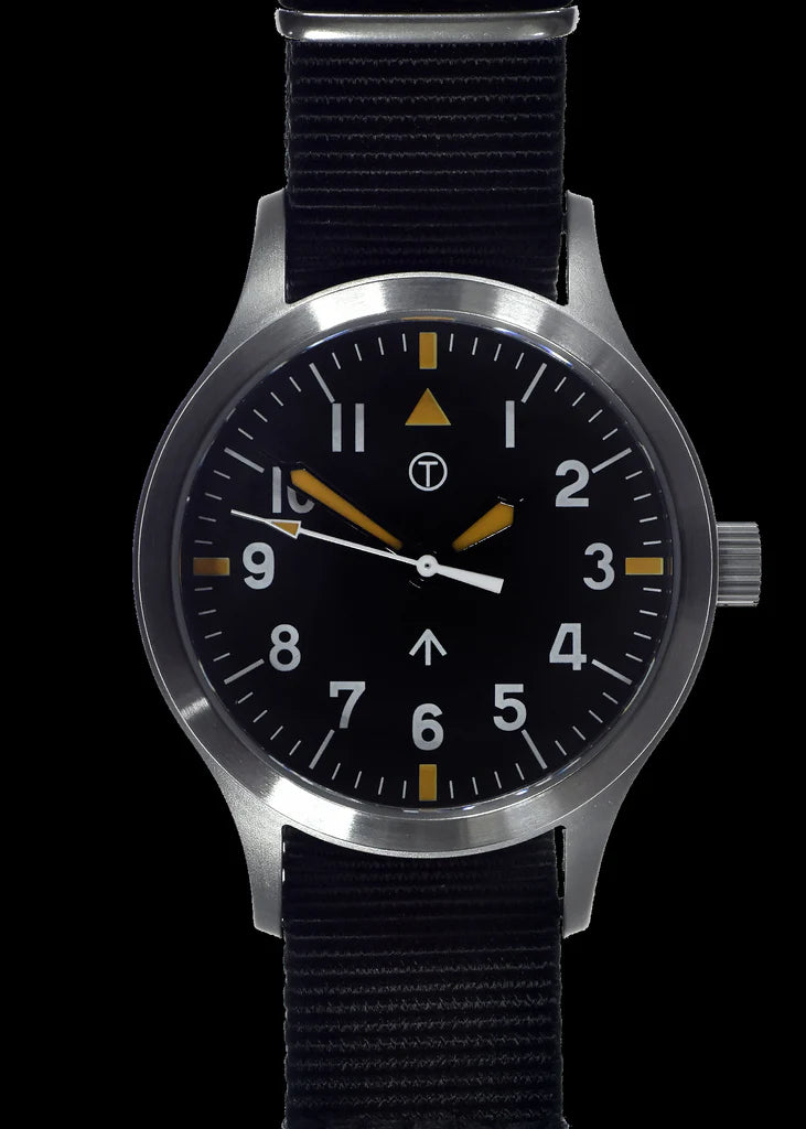 MWC Mk III Roestvrij Staal 1950's Patroon 100m Waterbestendig Automatisch Militair Horloge met Retro Wijzerplaat en Saffier Kristal