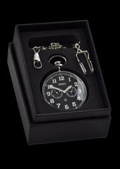 Militair zakhorloge voor algemene dienst (hybride uurwerk met zwarte wijzerplaat)