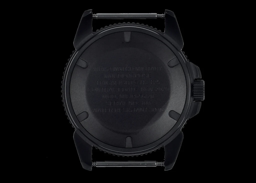 MWC P656 Nieuwste Model Titanium Tactical Series Horloge met ingetogen wijzerplaat, GTLS Tritium en Tien Jaar Batterijduur (Niet-Datum Versie)
