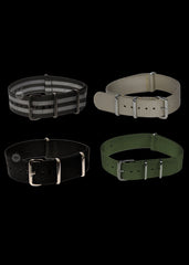 4 x Militaire 18mm NATO nylon horlogeband
