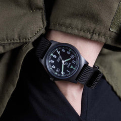 Military Watch Company G10 Horloge in Roestvrij Staal met Militaire Anti-reflectieve PVD Coating