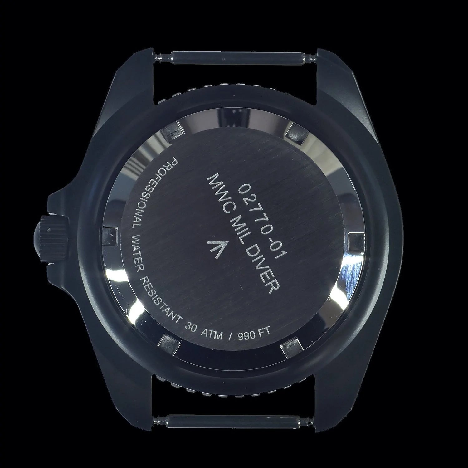 Military Watch Company Militair Quartz Duik Horloge met “James Bond” NATO Band en Matzwarte Militaire PVD Coating