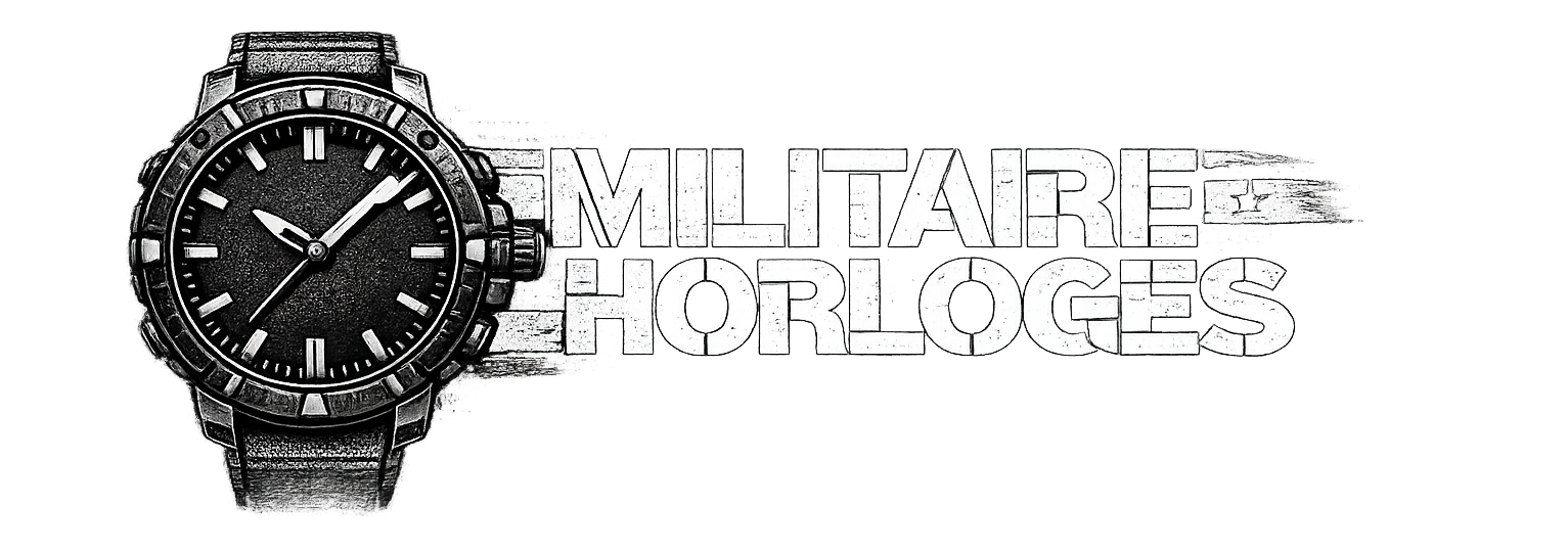 militaire horloges wit logo