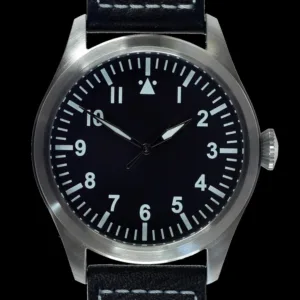 Military Watch Company Klassiek Piloten Horloge met Hoogwaardig Automatisch Uurwerk en Vloeiende Seconde Wijzer
