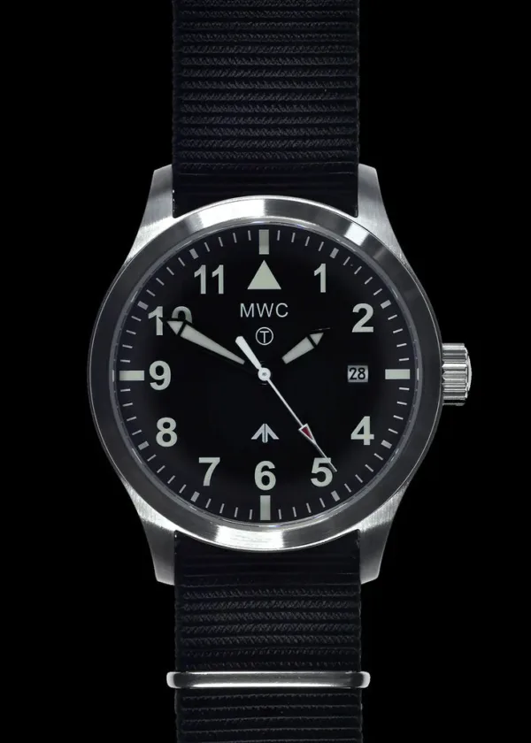 MWC MKIII (100m) 1950's / 60's patroon automatisch militair horloge in roestvrij staal met saffierglas