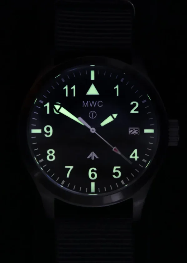 MWC Classic 40mm Covert Black PVD stalen pilotenhorloge met 24 juwelen automatisch uurwerk en 100m waterbestendigheid - Afbeelding 2