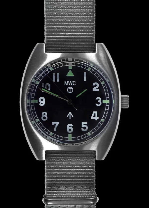 MWC W10 1970's Patroon 24 Jewel Automatisch Militair Horloge met 100m Waterbestendigheid (Non Date Versie)