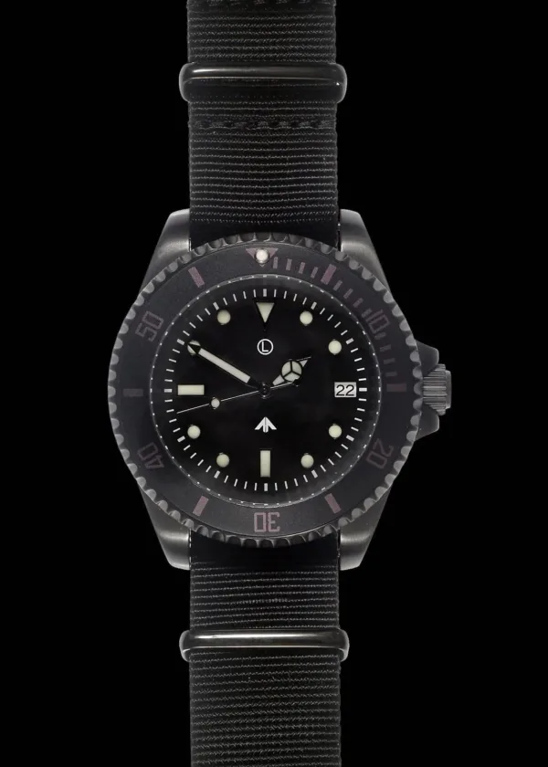 Military Watch Company Roestvrij Stalen Militair Duikers Horloge met Militaire Anti-reflectieve PVD Coating