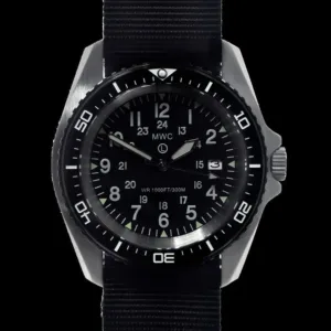 Roestvrijstalen militair duikhorloge met automatisch 24-juwelen uurwerk