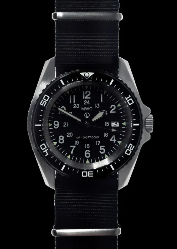 Roestvrijstalen militair duikhorloge met automatisch 24-juwelen uurwerk