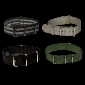 4 x Militaire 18mm NATO nylon horlogeband