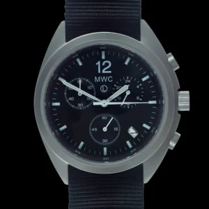 MWC NAVO Patroon Roestvrij Staal Hybride Militaire Piloten Chronograaf met Saffier Kristal