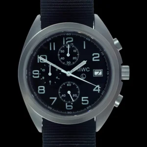 MWC NAVO Patroon Roestvrij Staal Hybride Militaire Piloten Chronograaf met Saffier Kristal