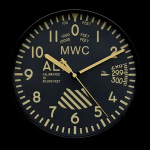 MWC wandklok met retro patroon wijzerplaat en stil kwartsuurwerk met geveegde secondewijzer (ca. 22,5 cm) MWC wandklok in beperkte oplage met retro wijzerplaat en kwartsstil uurwerk met geveegde secondewijzer (ca. 22,5 cm)