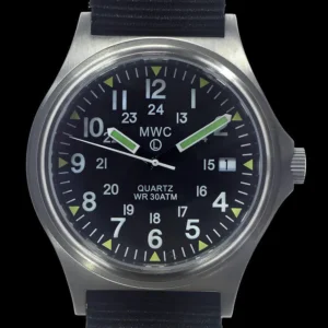 MWC G10 300m / 1000ft Waterbestendig Limited Edition US-patroon Geborsteld roestvrij staal Militair horloge met saffierglas op NATO-band