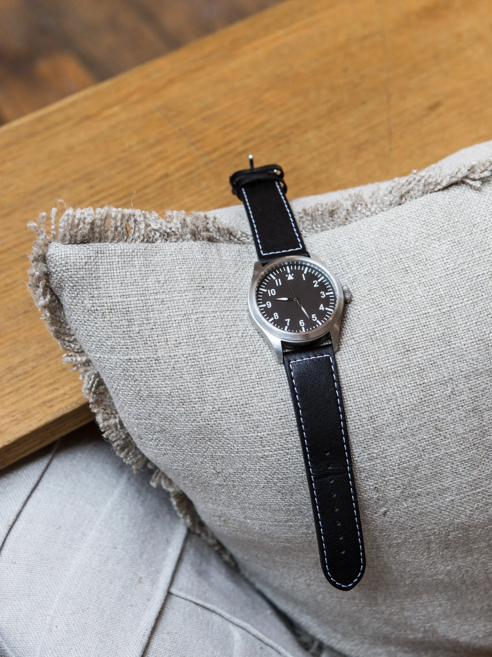 Military Watch Company Klassiek Piloten Horloge met Hoogwaardig Automatisch Uurwerk en Vloeiende Seconde Wijzer - Afbeelding 3