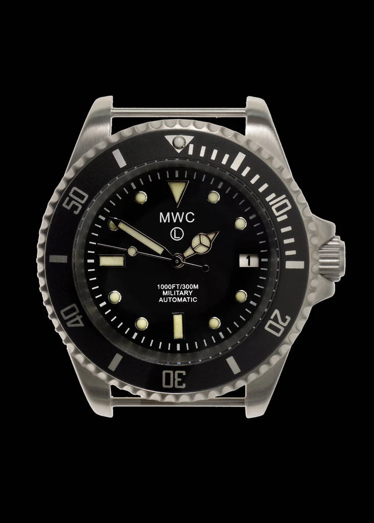 MWC 21 Jewel 300m Automatisch Militair Duikhorloge met Saffierglas en Keramische Lunette op een NATO Webbing Band - Afbeelding 2