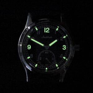 Aeschbach WW2 Pattern German Wehrmacht & Luftwaffe Dienstuhr (Army/Airforce Service Horloge) with 21 Jewel Automatic Mechanical Movement – Authentiek Militair Design