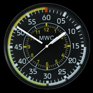 MWC Aircraft Instrument Airspeed Indicator Wall Clock with S