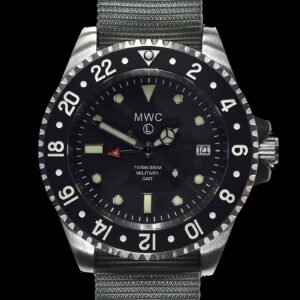 MWC Stainless Steel GMT (Dual Time Zone) Militair Horloge wi