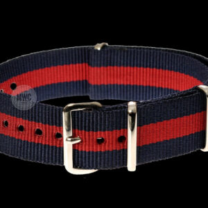 20mm Red and Navy NATO Militair Horloge Strap – Authentiek M