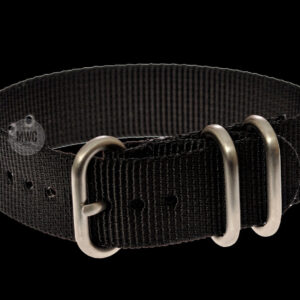18mm Black Zulu Nylon Militair Horloge Strap – Authentiek Militair Design