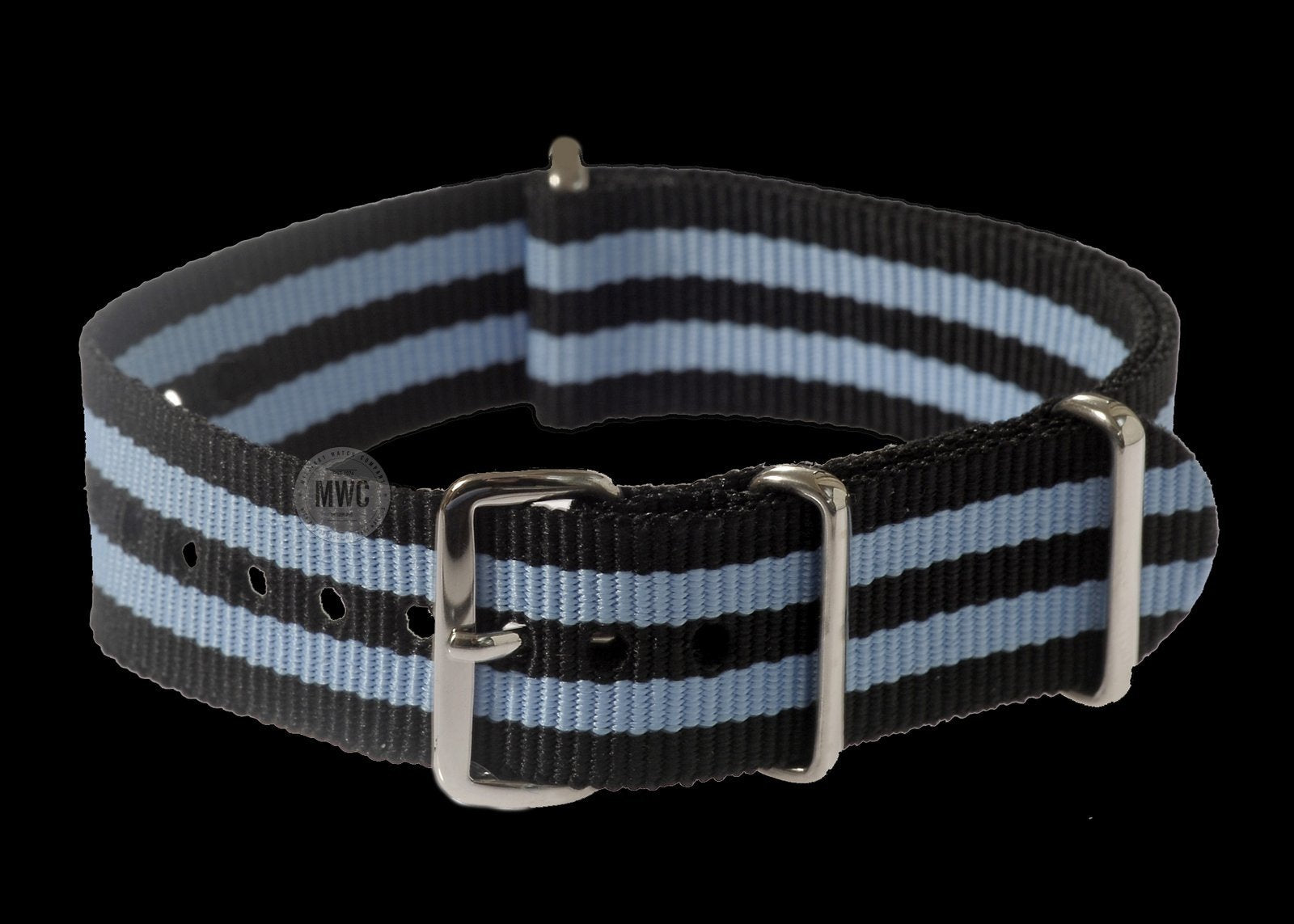18mm “Blue and Black” NATO Militair Horloge Strap – Authentiek Militair Design