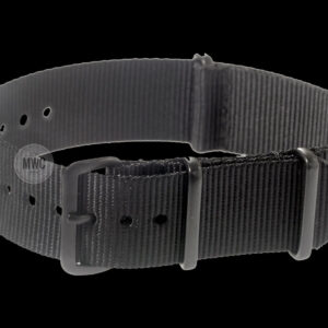 24mm Black PVD NATO Militair Horloge Strap – Authentiek Mili