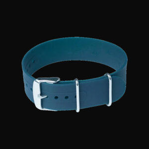22mm Navy Blue Silicone/Rubber NATO Militair Horloge Strap –