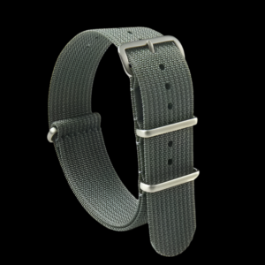 18mm Ribbed Grey NATO Militair Horloge Strap – Authentiek Mi