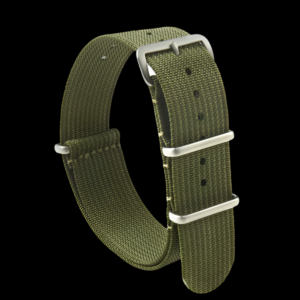 20mm Ribbed Army Green NATO Militair Horloge Strap – Authent