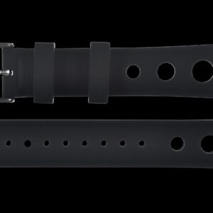 MWC Black Silicone Rally Pattern Horloge Strap Suitable for a Wide Variety of Models with 20mm Lug Size – Authentiek Militair Design