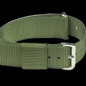 18mm Amerikaans Pattern Olive Green Militair Horloge Strap –