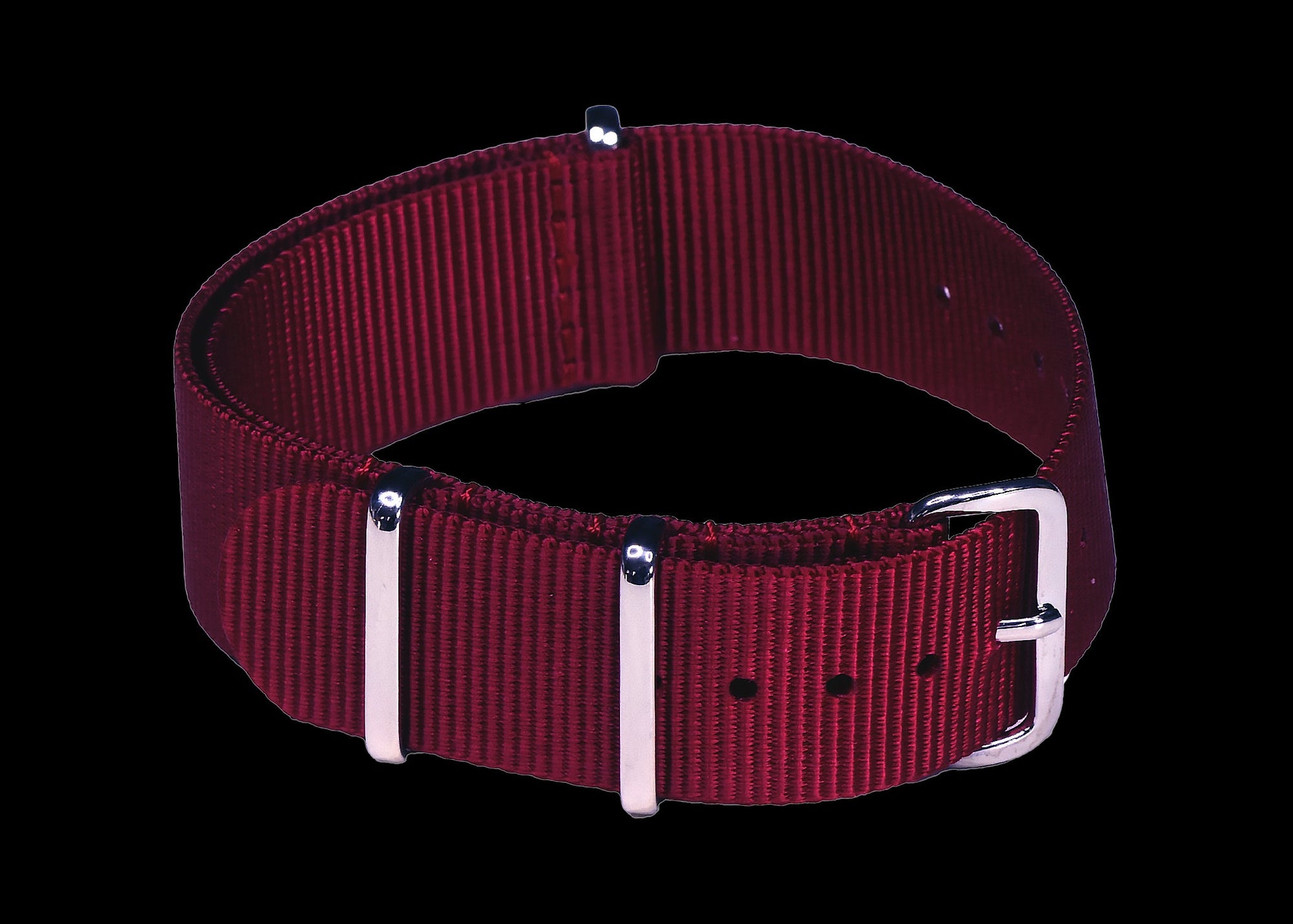 20mm Dark Red NATO Militair Horloge Strap – Authentiek Milit