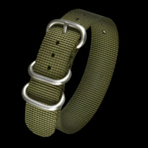 22mm Olive Green Ballistic Nylon Zulu Pattern Militair Horlo