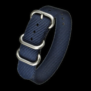 20mm Navy Blue Zulu Ballistic Nylon Pattern Militair Horloge