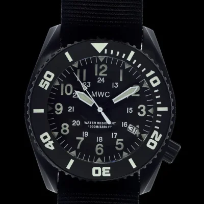 MWC “Depthmaster” militair duikershorloge – 100ATM / 3,280ft / 1000m waterdicht, PVD roestvrijstalen kast met Heliumklep (Quartz)