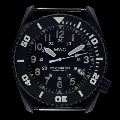 MWC “Depthmaster” 100atm / 3,280ft / 1000m Water Resistant Militair Divers Horloge in PVD Stainless Steel Case with Helium Valve (Automatic) – Authentiek Militair Design