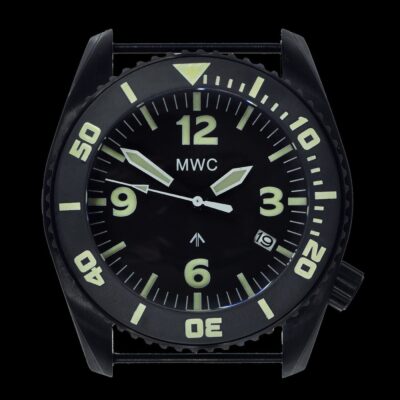 MWC “Depthmaster” 100atm / 3,280ft / 1000m Water Resistant Militair Divers Horloge in PVD Stainless Steel Case with Helium Valve (Automatic) – Authentiek Militair Design
