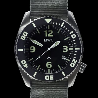 MWC “Depthmaster” 100atm / 3,280ft / 1000m Water Resistant Militair Divers Horloge in Stainless Steel Case with Helium Valve (Automatic) – Authentiek Militair Design