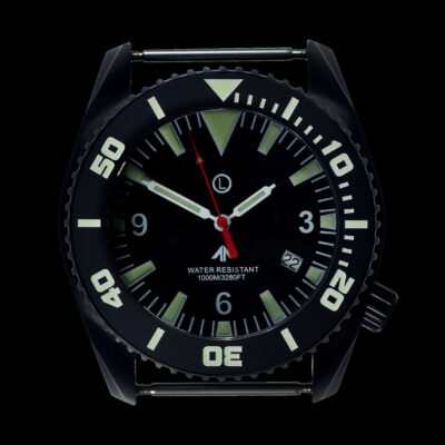 MWC “Depthmaster” 100atm / 3,280ft / 1000m Water Resistant Militair Divers Horloge in PVD Stainless Steel Case with Helium Valve (Quartz) – SPECIAL DISCOUNTED PRICING – Authentiek Militair Design