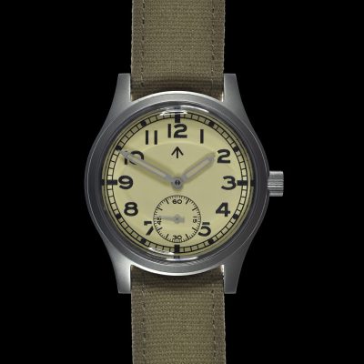 Military Watch Company General Service "Dirty Dozen" Offwhite 1940/1950 Horloge met Hoogwaardig Automatisch Uurwerk
