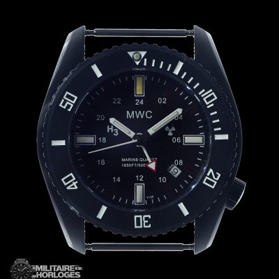 MWC “Submariner / Naval Crew Divers Horloge” in Covert zwart PVD 500m – Stalen armband