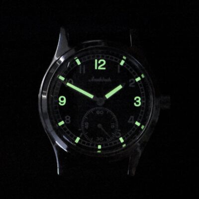 Aeschbach WW2 Pattern German Wehrmacht & Luftwaffe Dienstuhr (Army/Airforce Service Horloge) with 21 Jewel Automatic Mechanical Movement – Authentiek Militair Design