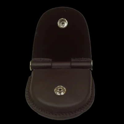 Superior Quality Brown Calf Leather Pocket Horloge Case
